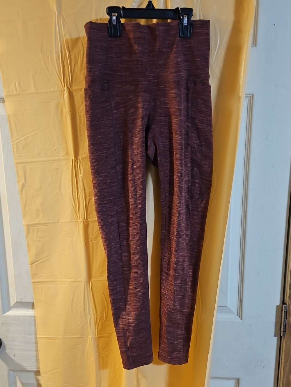 CALIA Ultra High Rise Essential Jacquard 7/8 Legging: BROWN MULTI: NWT: SIZE S